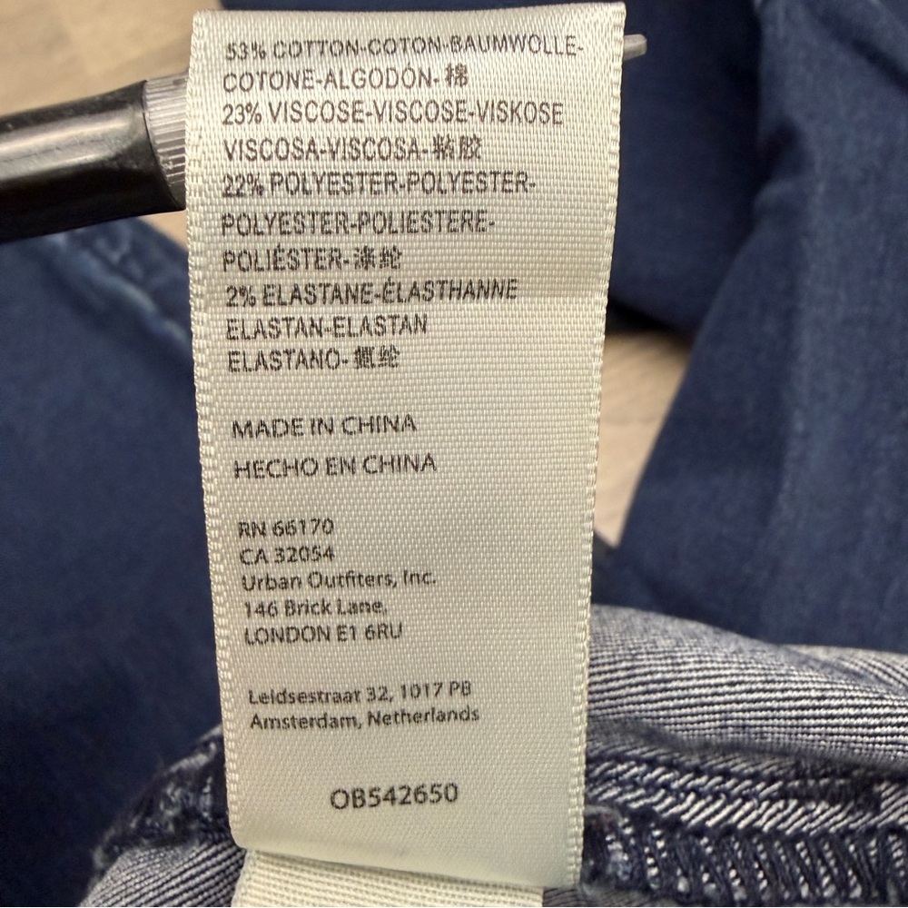Free People We The Free Flare Jeans 29 Long Dark Wash Bell Bottom Stretch Boho - Picture 6 of 10